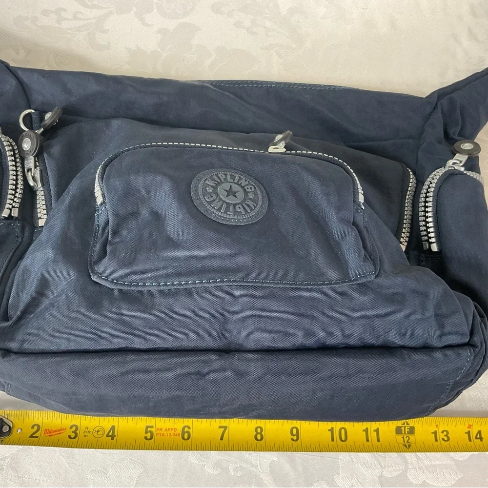 Kipling Crossbody Bag Blue Nylon New Without Tags - Picture 6 of 9